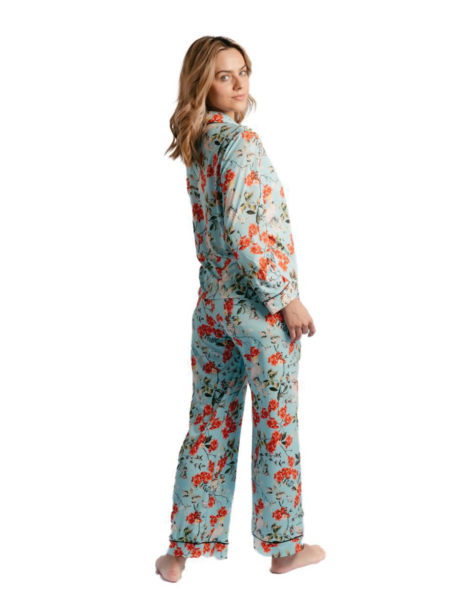 Conjunto pijama cacatúas para mujer 2
