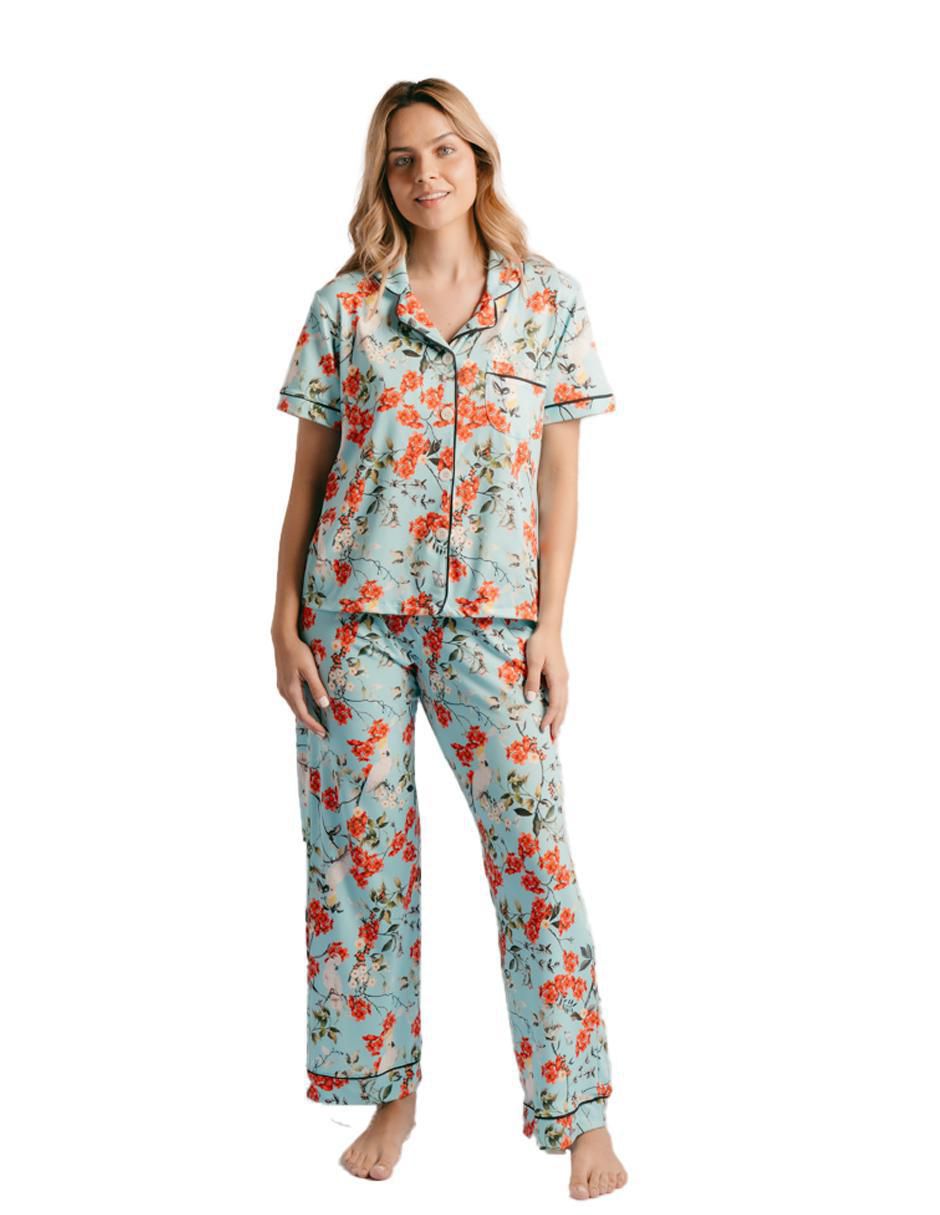 Conjunto pijama cacatúas para mujer 1