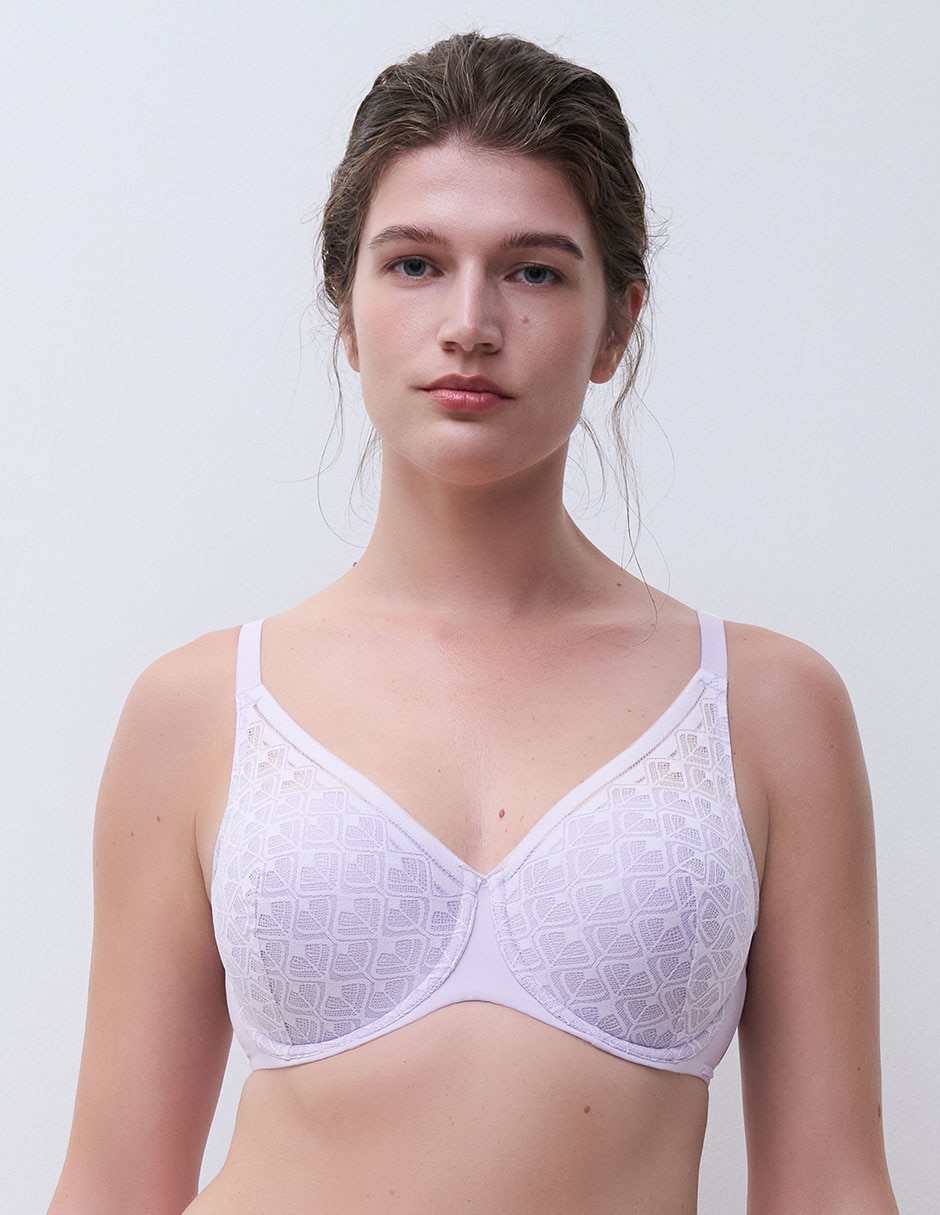 Brassiere plunge con copa para mujer