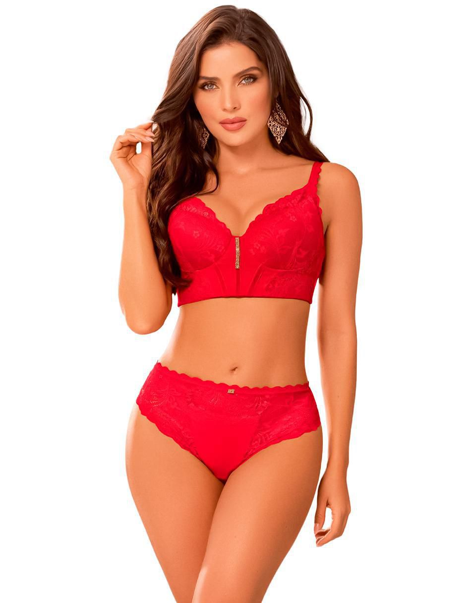 Conjunto de bra y panty toda epoca lenceria "de" poliamida y elastano
