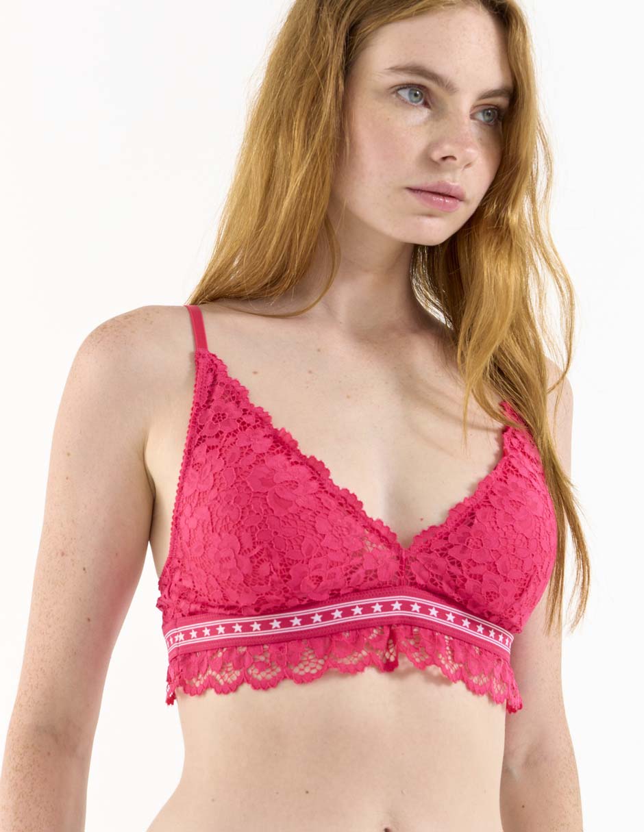 Bralette con copa removible para mujer 2