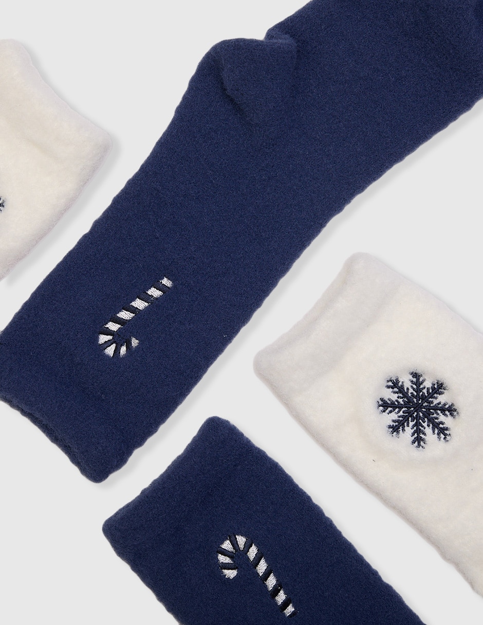 Set de calcetín de algodón para mujer 2 pares 3