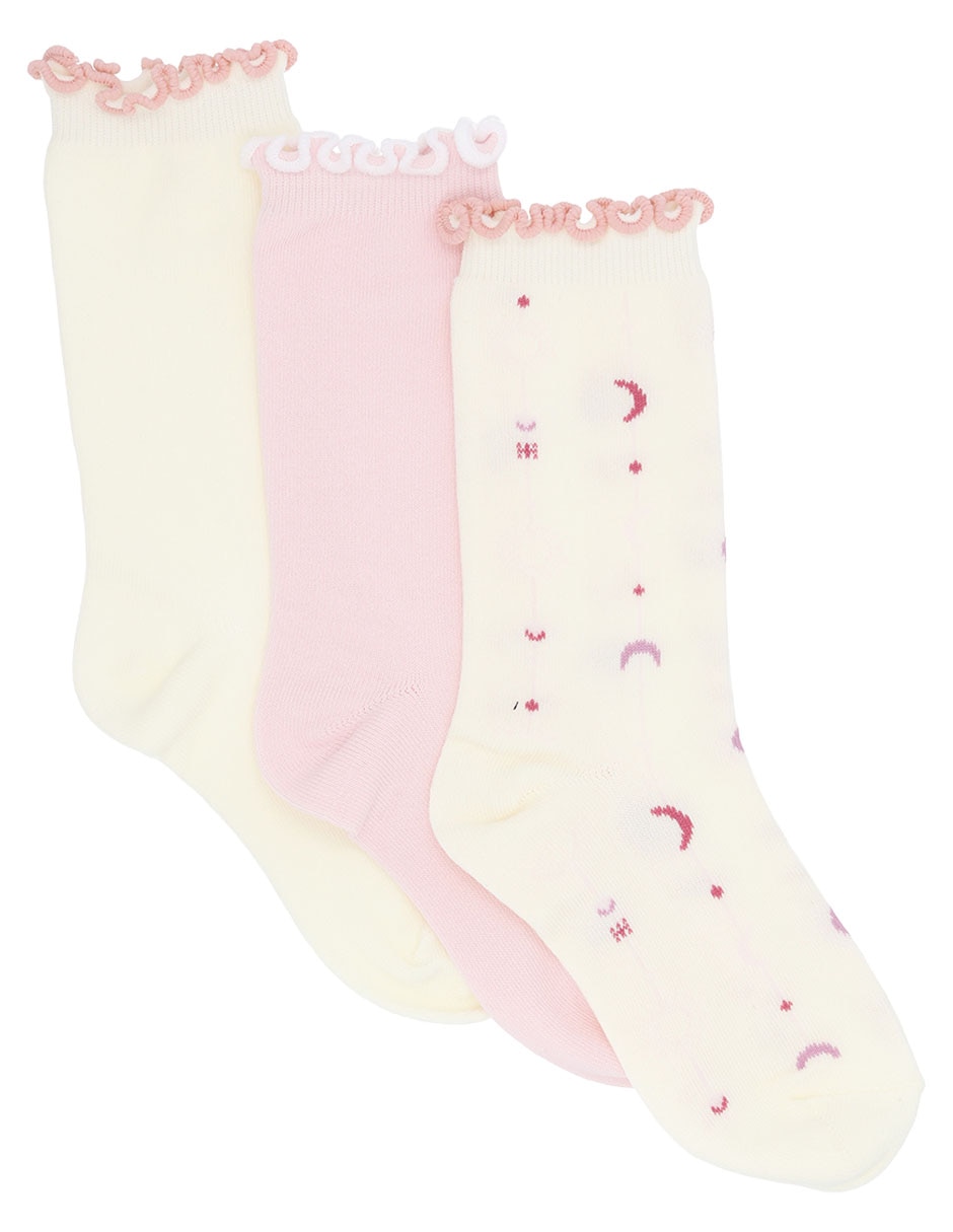 Set de calceta de algodón para mujer 3 pares Set de calceta de algodón para mujer 3 pares