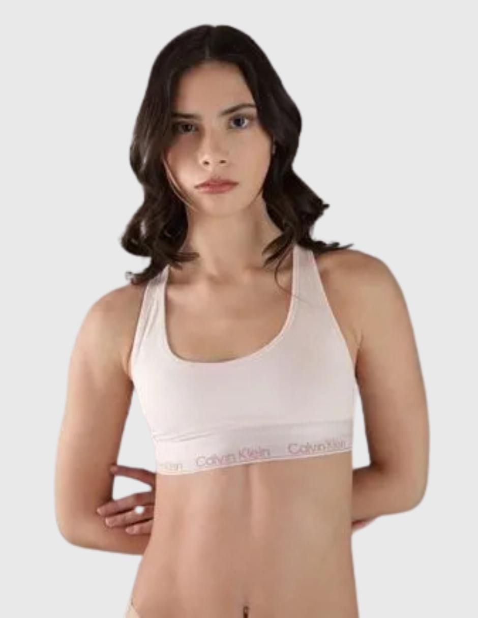HUGO Bralettes Elásticos De Algodón Con Logotipo Repetido Para Mujer 