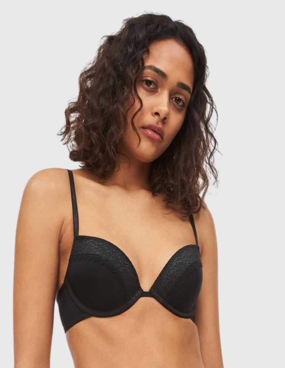 "brassiere/set brassiere" brassiere demi calvin klein "copa" push up no aplica "para" mujer