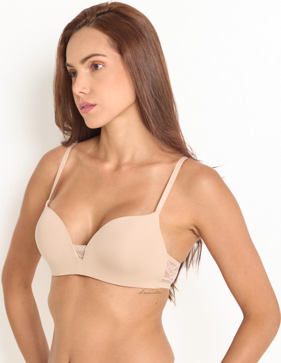 Brassiere balconette copa push up para mujer 2