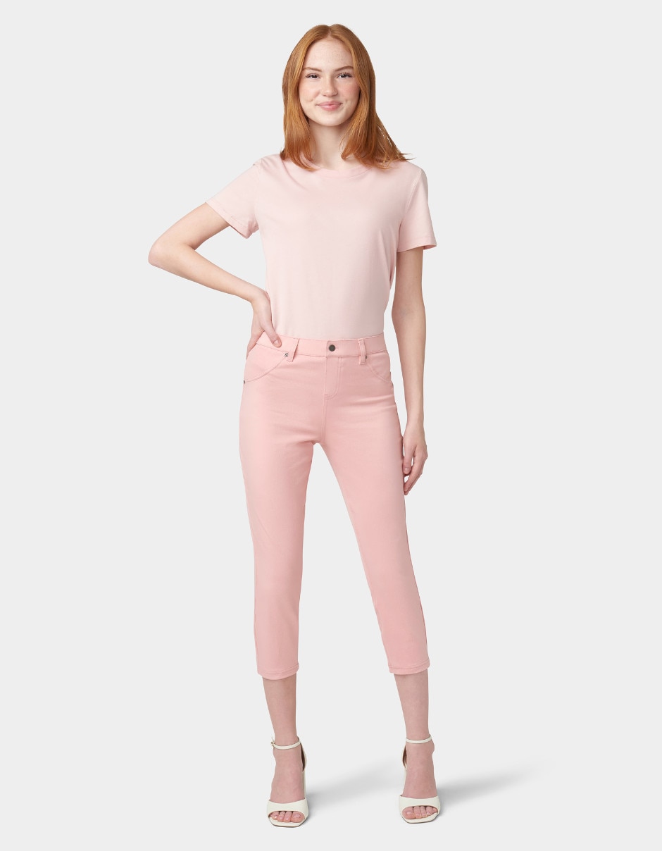 Legging a la cintura con botones para mujer 4