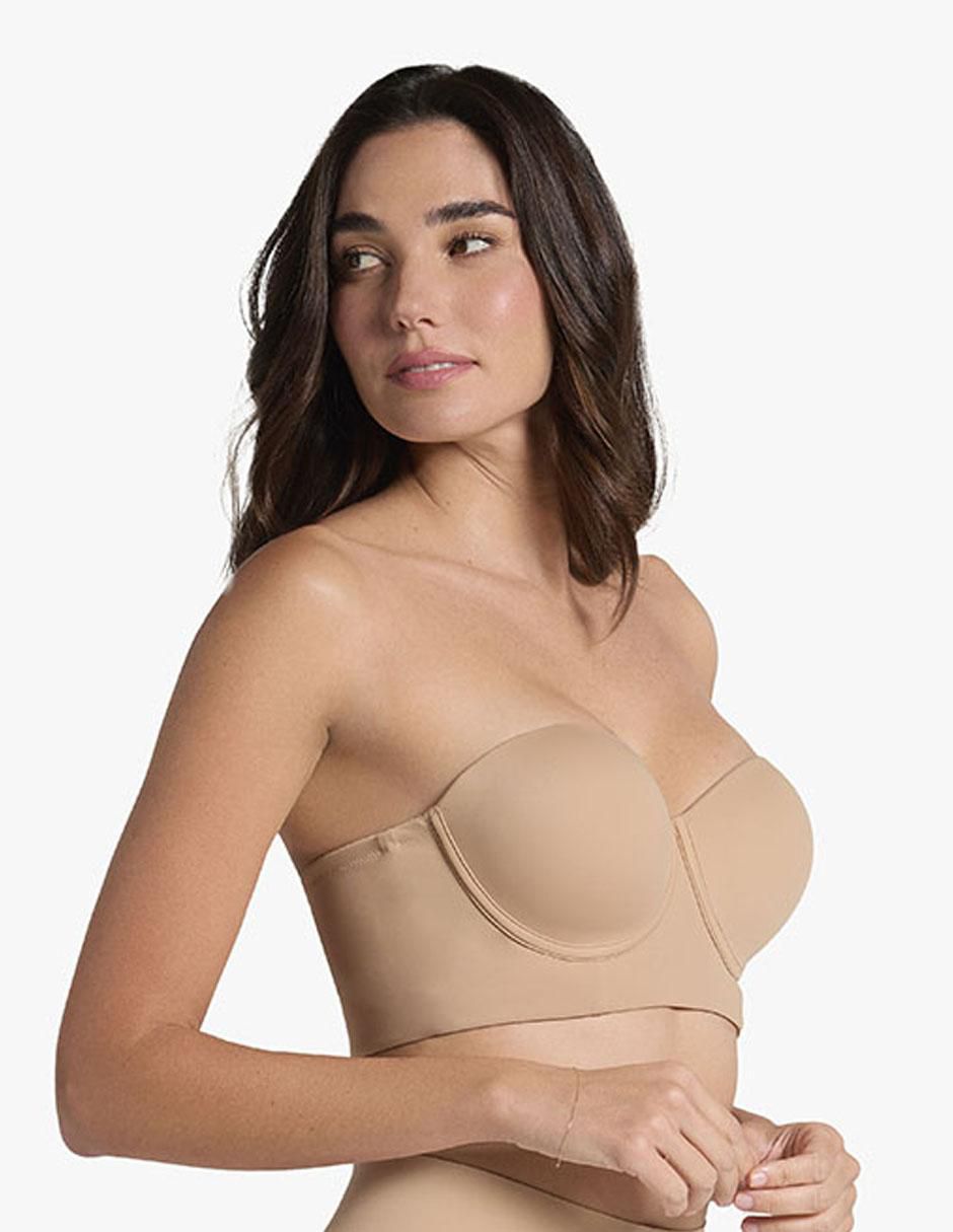 Brassiere balconette copa push up para mujer 3