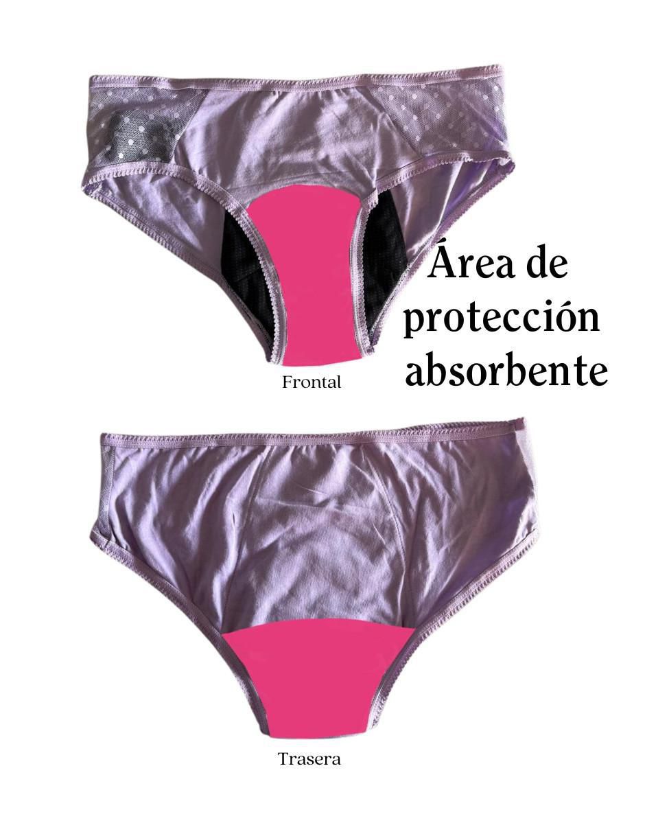 Panty menstrual luna segura "flujo" moderado