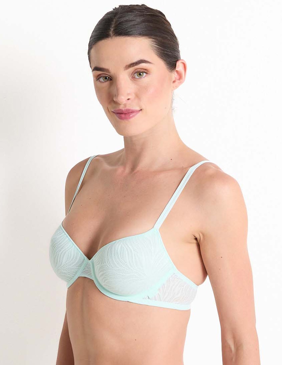 Brassiere demi con copa para mujer 2