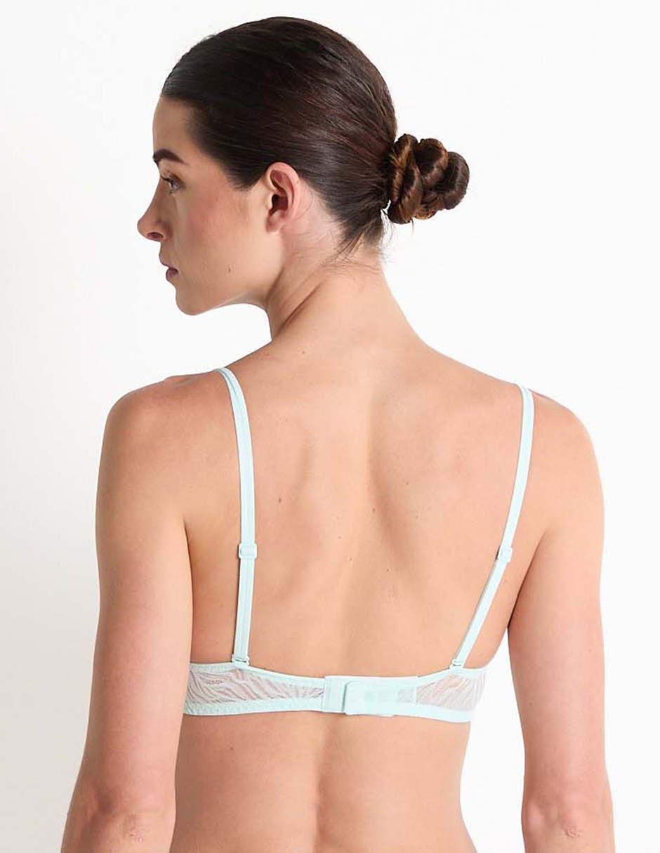 Brassiere demi con copa para mujer 3