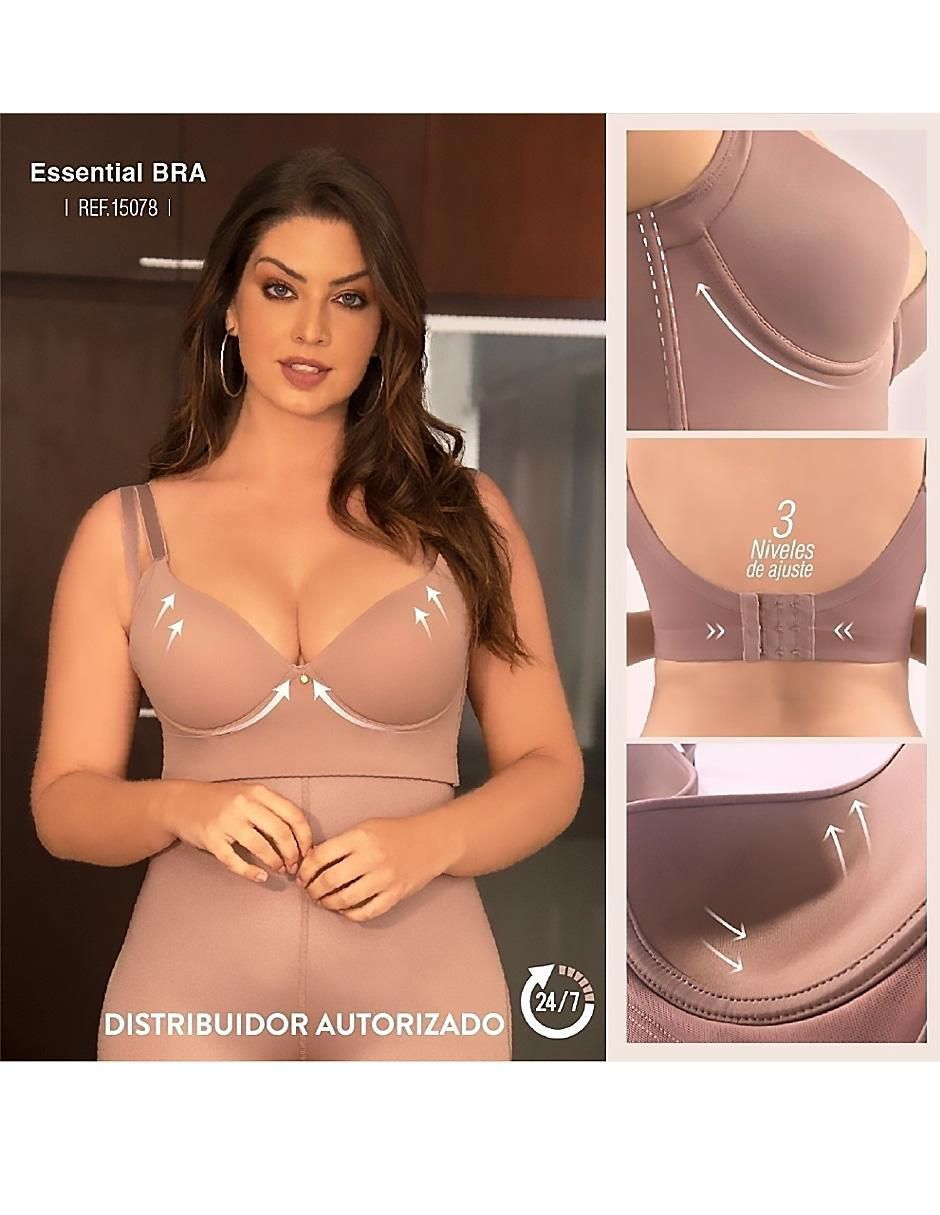 Faja tipo brassiere con compresión media para mujer 6