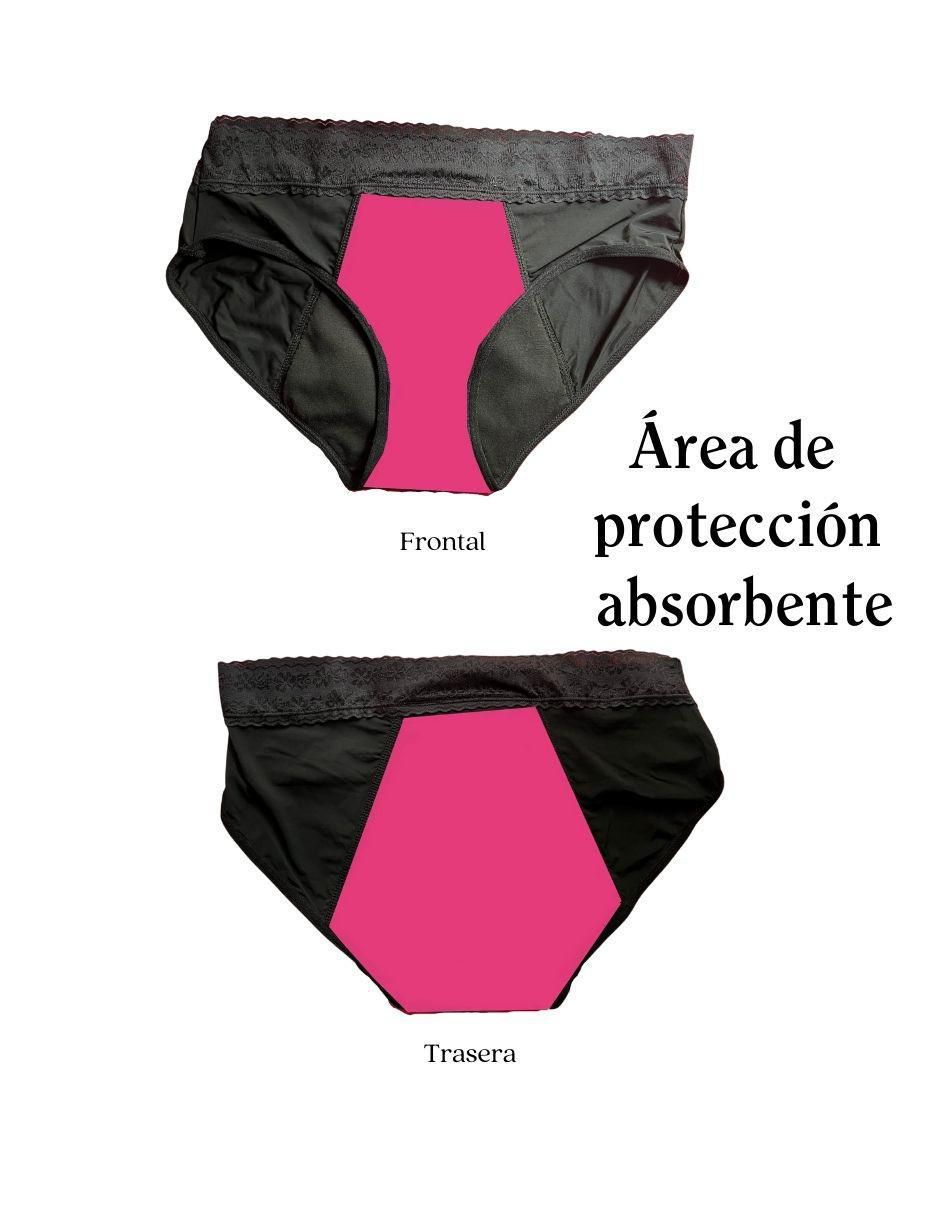 Set panty menstrual luna segura "flujo" abundante