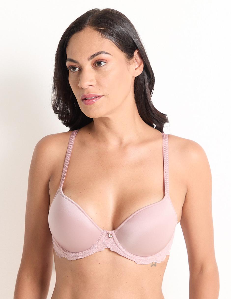 Brassiere demi copa preformada para mujer