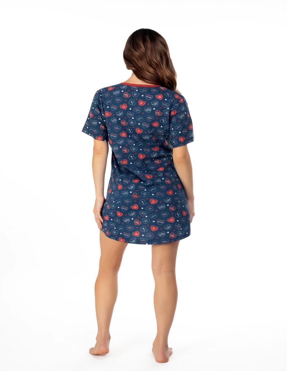 Camisón estampado corazón de algodón 2
