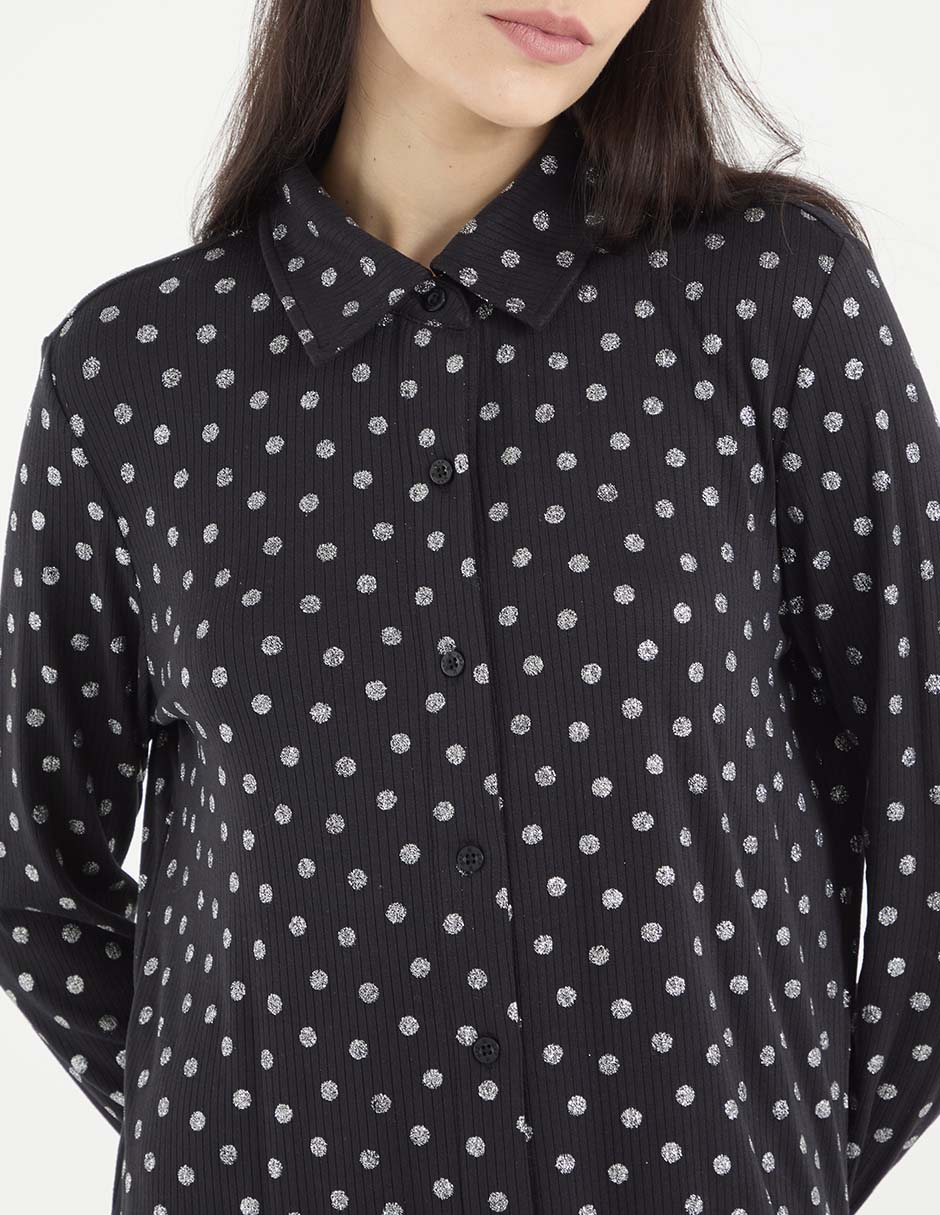 Camisón estampado lunares 4