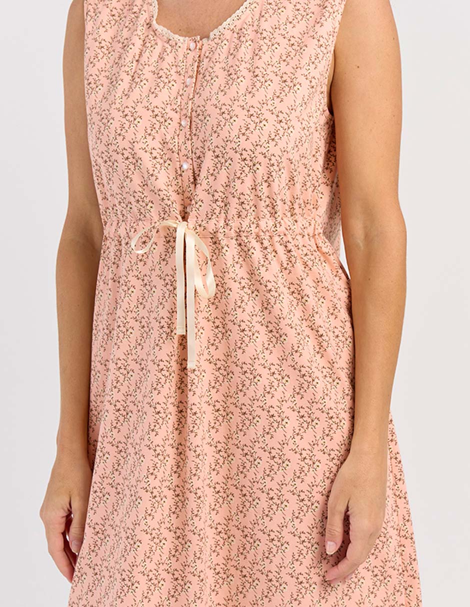 Camisón estampado floral de algodón 4