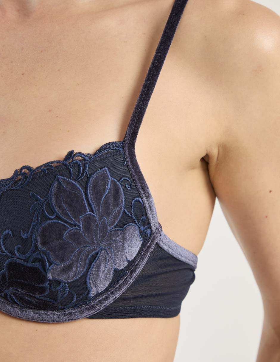 Brassiere balconette con copa para mujer 4
