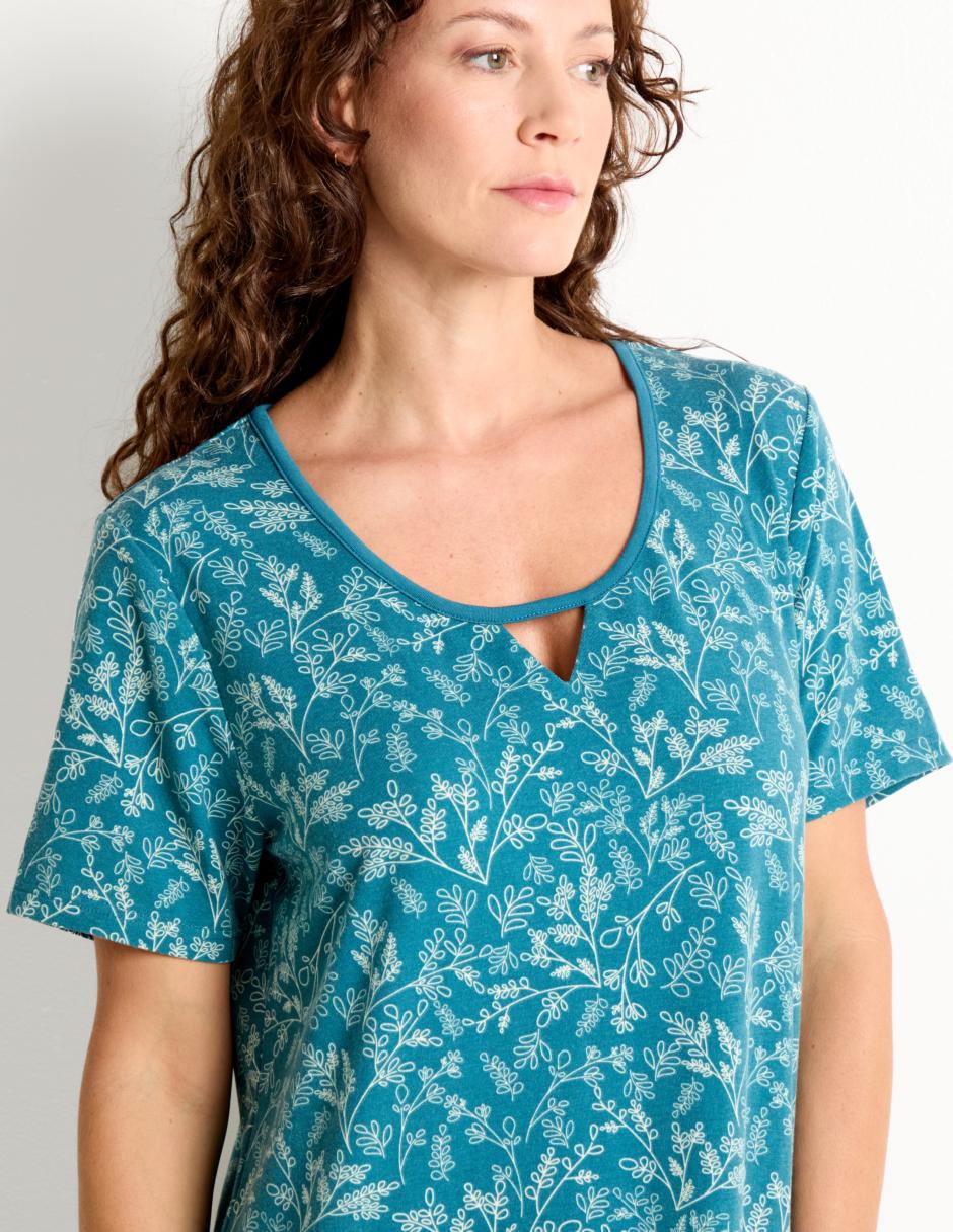 Camisón estampado floral de algodón 4