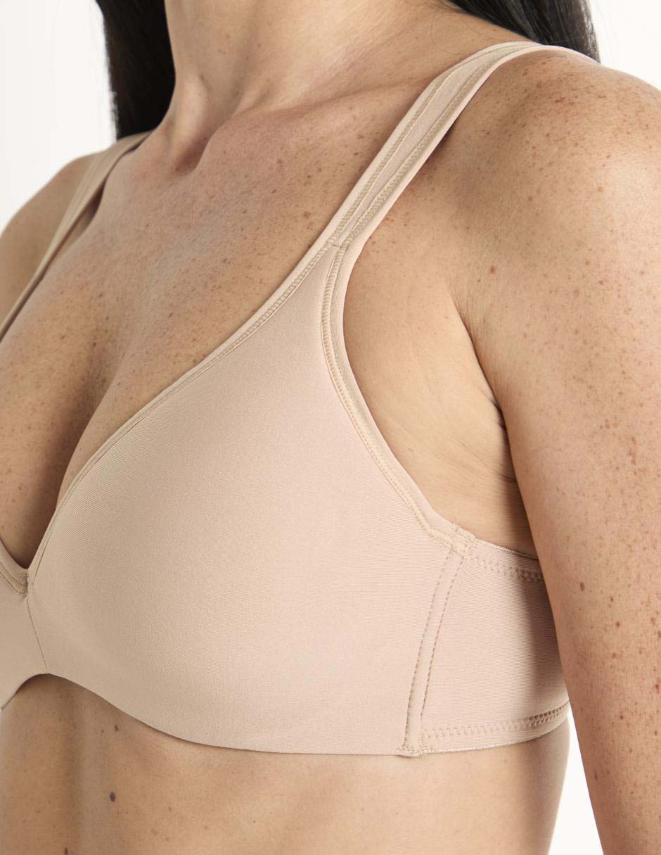 Brassiere demi copa preformada para mujer 4