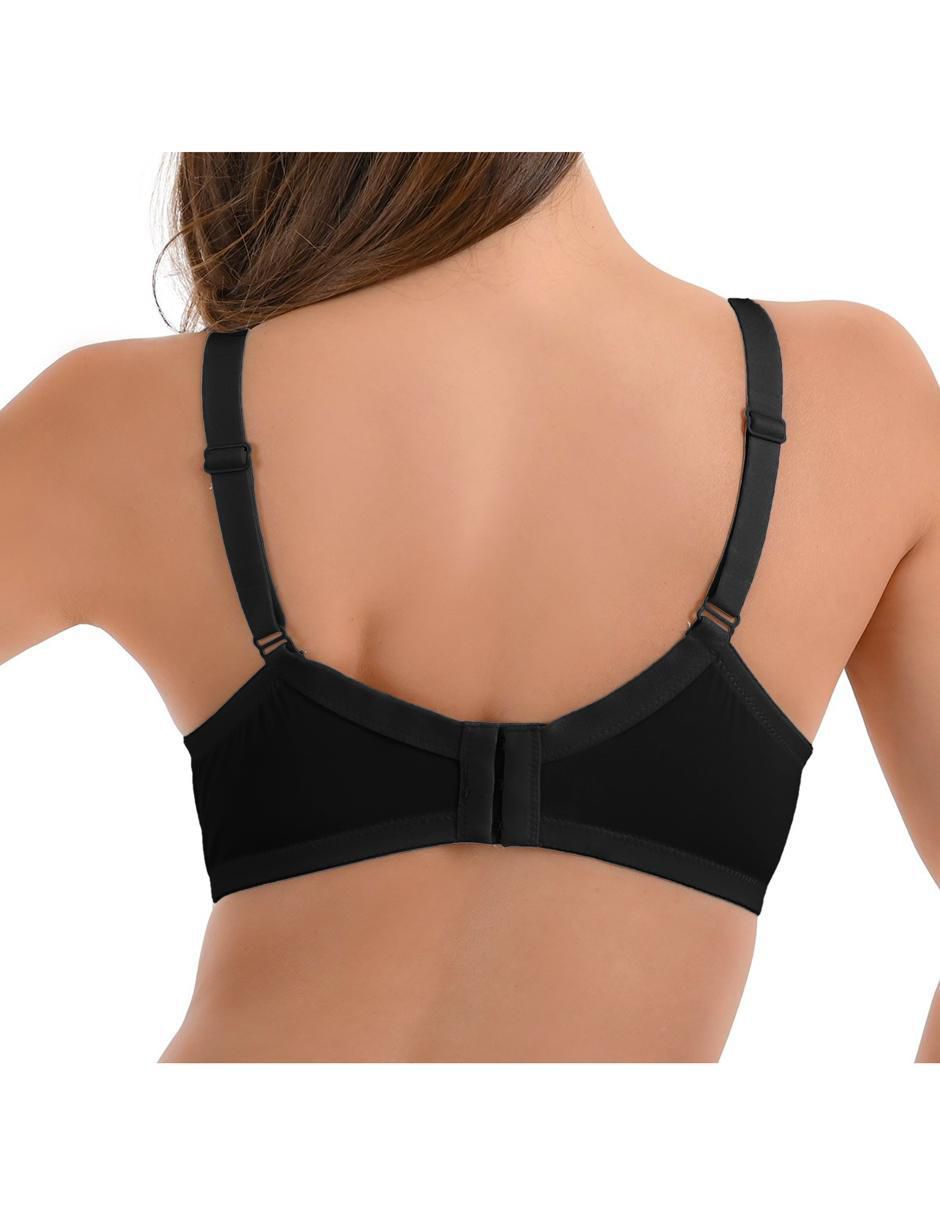 Set brassiere demi copa doble push up seamless para mujer 2