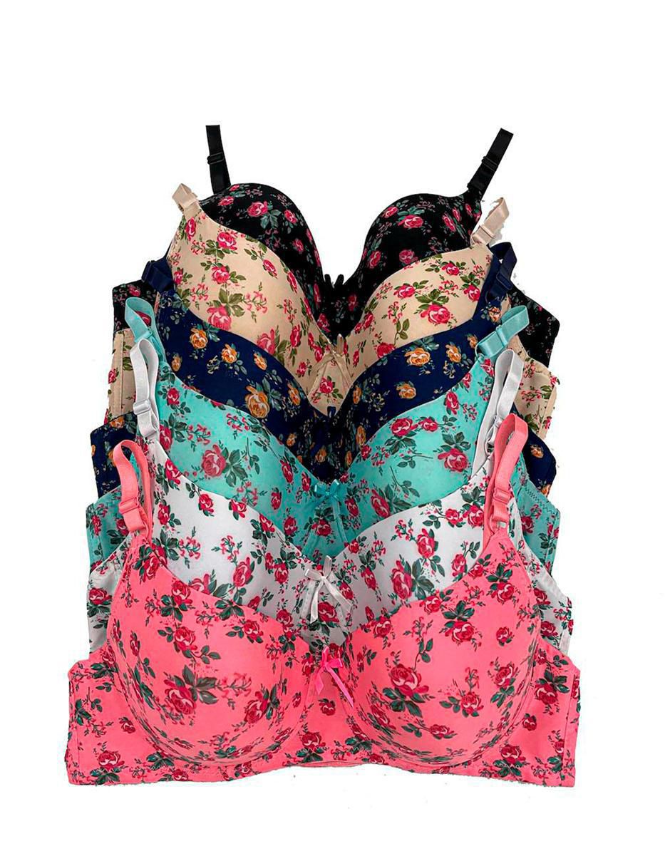 Set brassiere demi con copa seamless para mujer 2