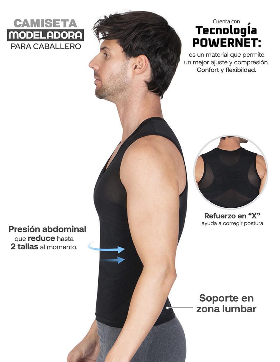 Camiseta tipo faja bellaform "con compresión" alta "para" hombre