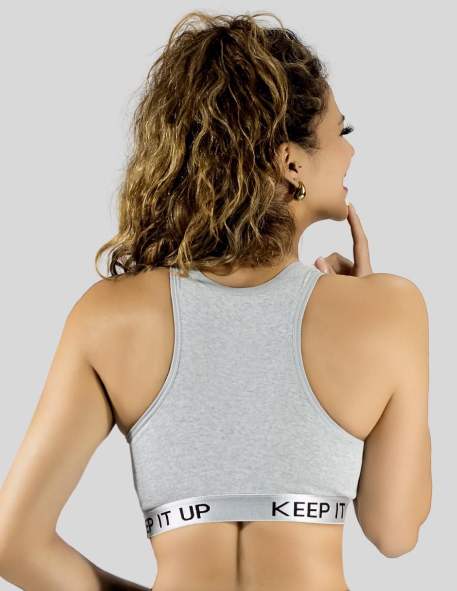 Brassiere peto medio copa preformada para mujer 3