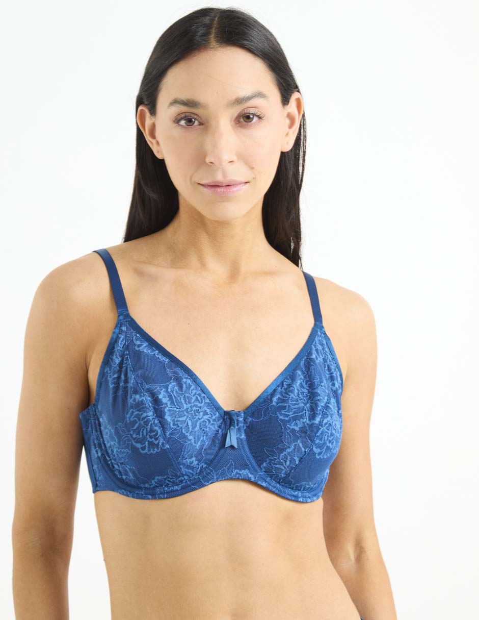 Brassiere balconette copa con copa para mujer
