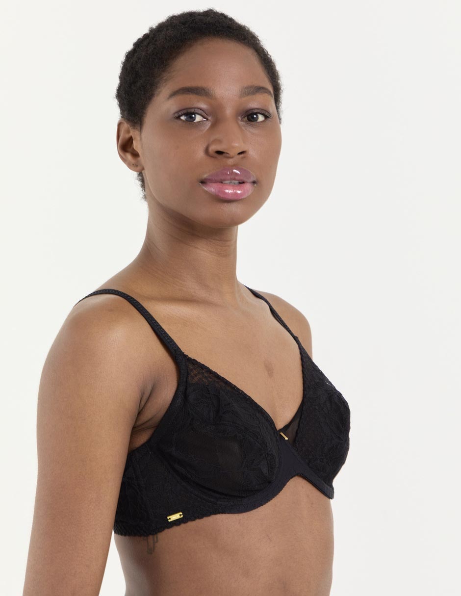 Brassiere demi con copa para mujer 6