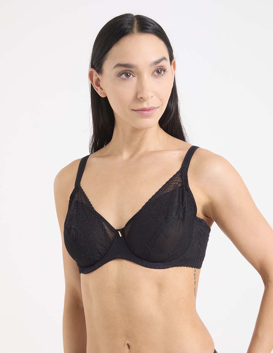 Brassiere demi con copa para mujer 2