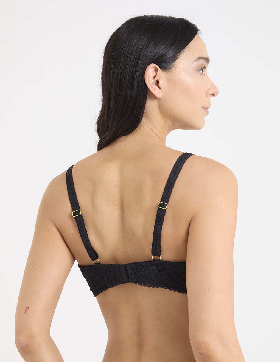 Brassiere demi con copa para mujer 3
