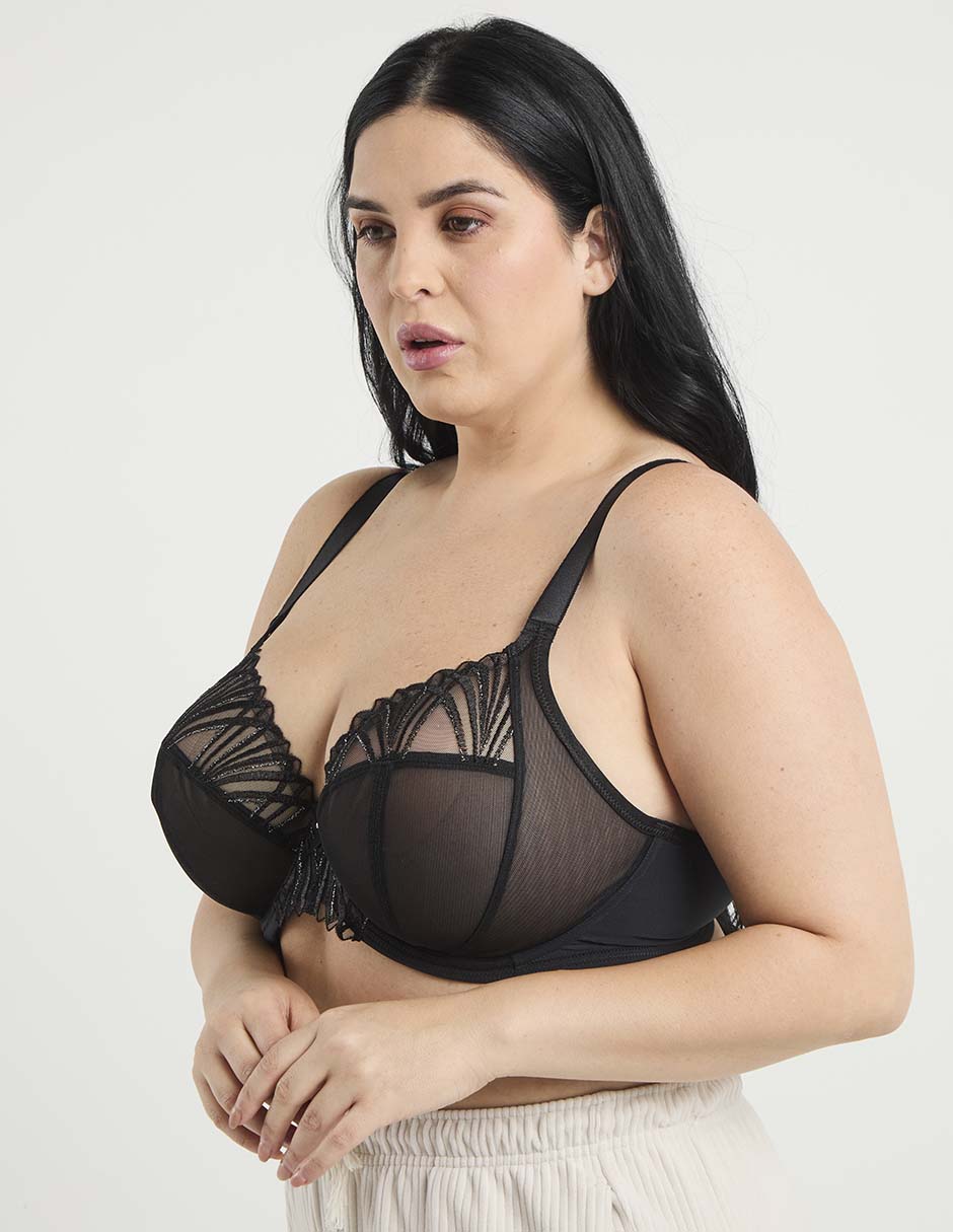 Brassiere demi copa preformada para mujer 2