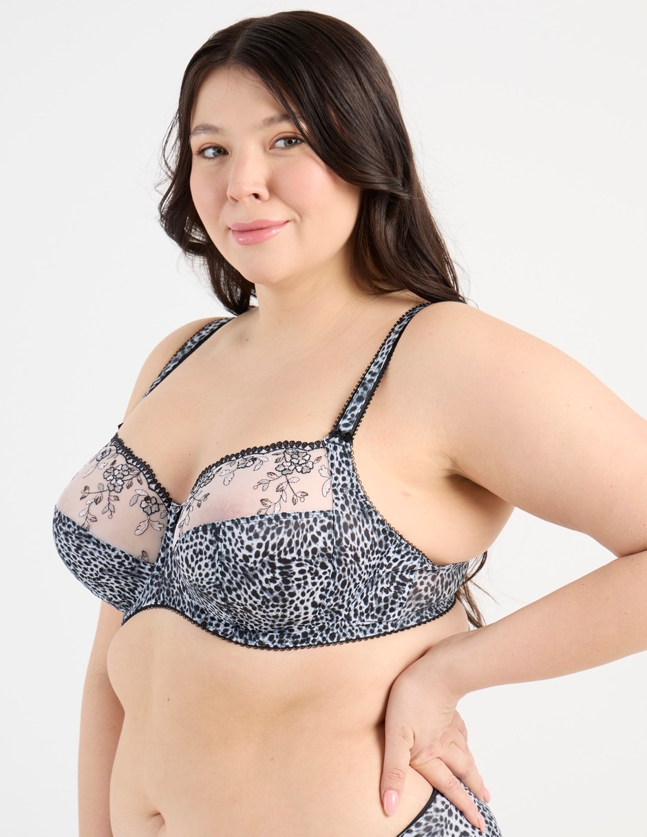 Brassiere demi copa preformada para mujer 2