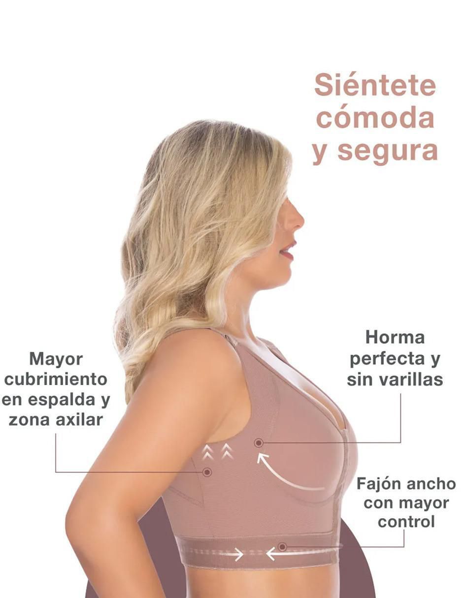 Faja tipo brassiere con compresión alta para mujer 4