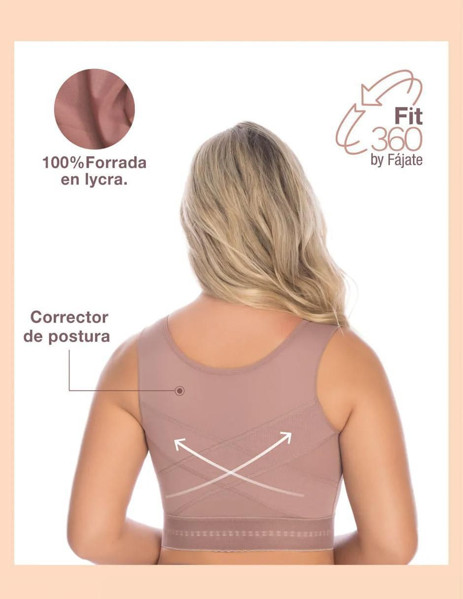 Faja tipo brassiere con compresión alta para mujer 7