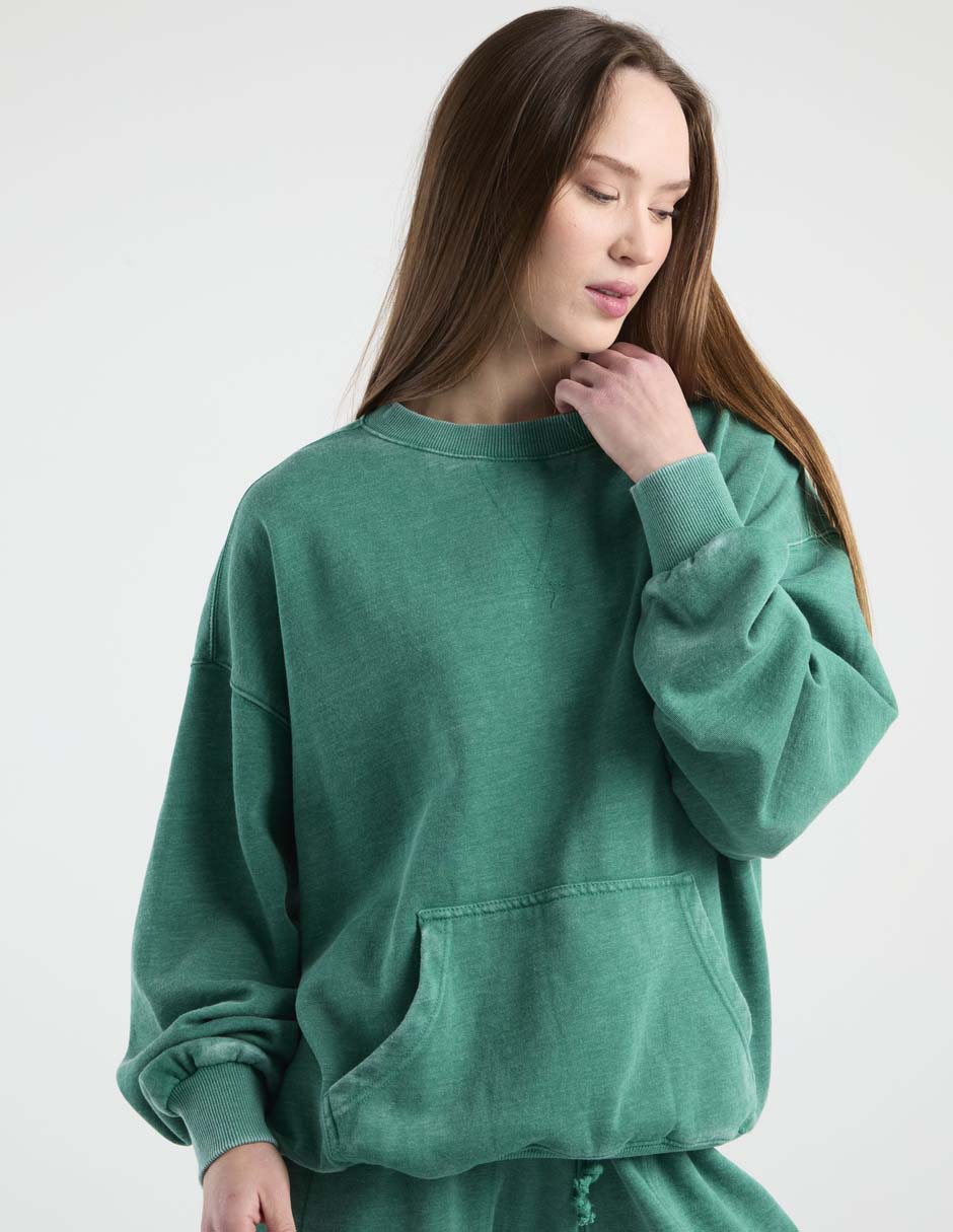 Sudadera con bolsa canguro para mujer