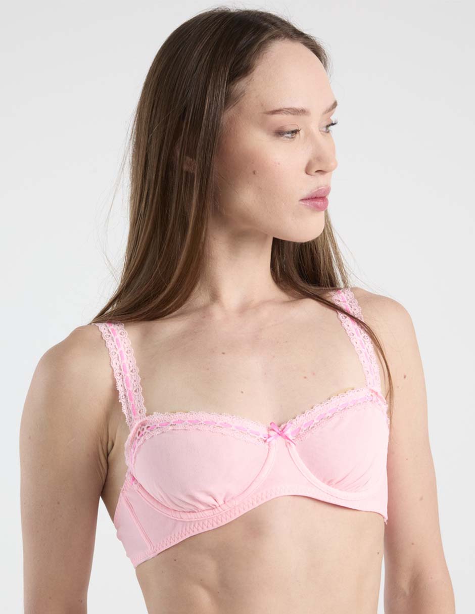 Brassiere balconette con copa para mujer 2