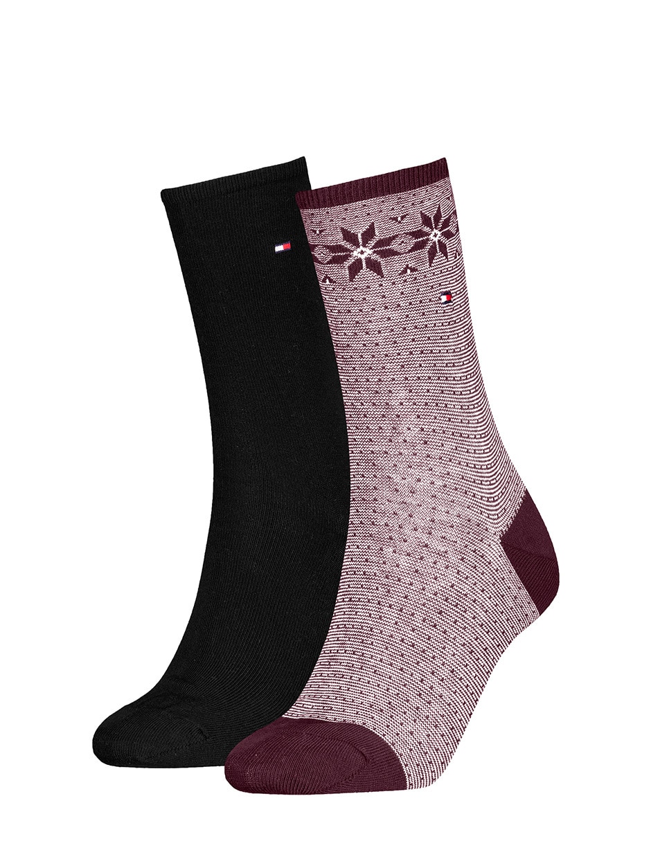 Set de calcetín de algodón para mujer 2 pares Set de calcetín de algodón para mujer 2 pares