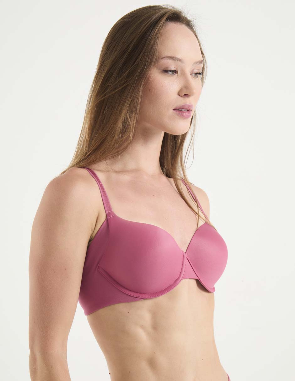 Brassiere demi con copa para mujer 2