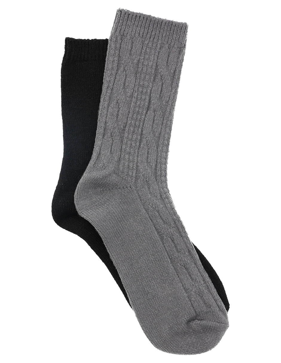 Set de calceta para mujer 2 pares Set de calceta para mujer 2 pares