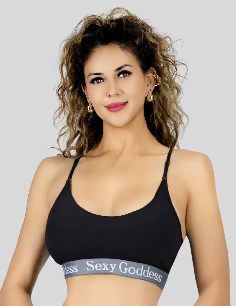 Brassiere demi con copa para mujer