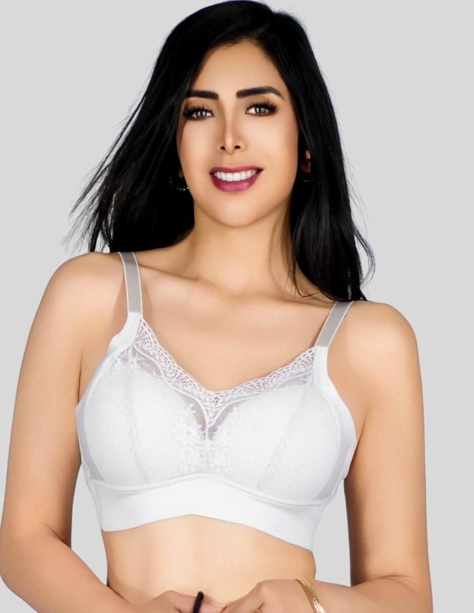 Brassiere peto medio copa preformada para mujer