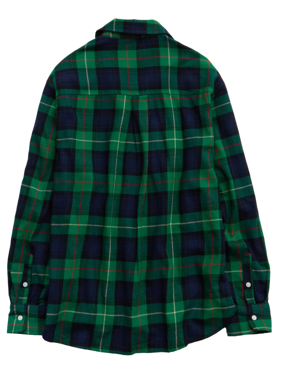 Playera pijama estampado a cuadros para mujer 4