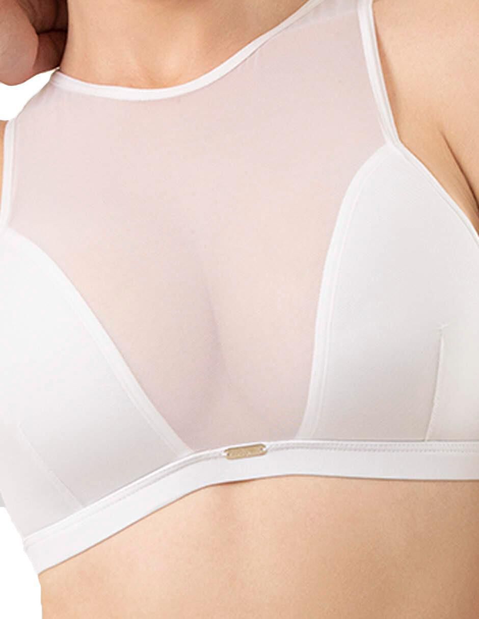 Brassiere cuello alto con copa para mujer 3
