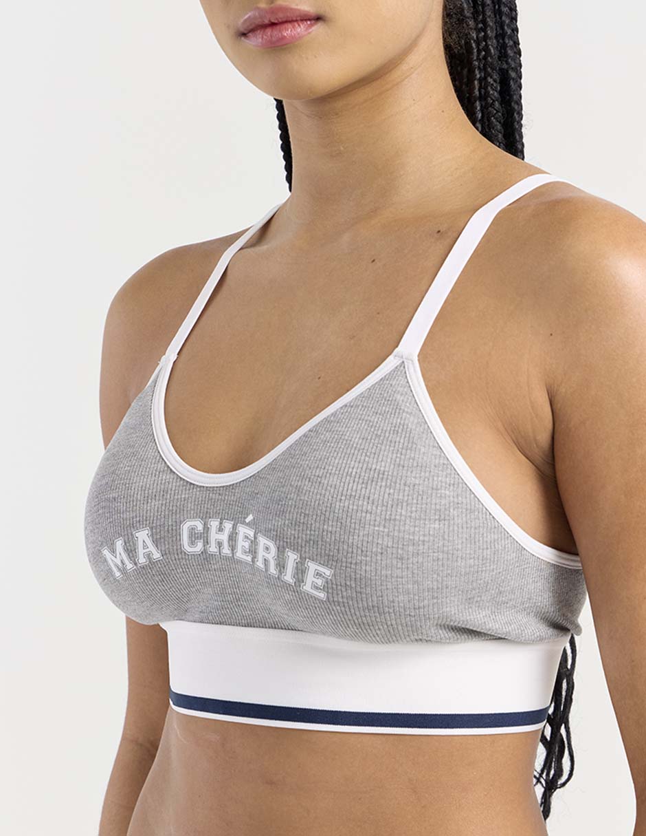 Brassiere peto medio con copa para mujer 2