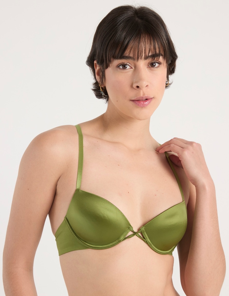 Brassiere demi con copa para mujer