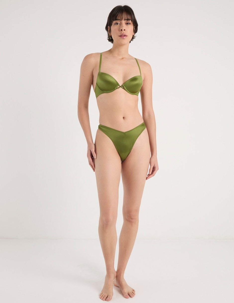 Brassiere demi con copa para mujer 5