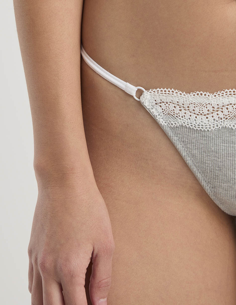 Tanga de algodón para mujer 4