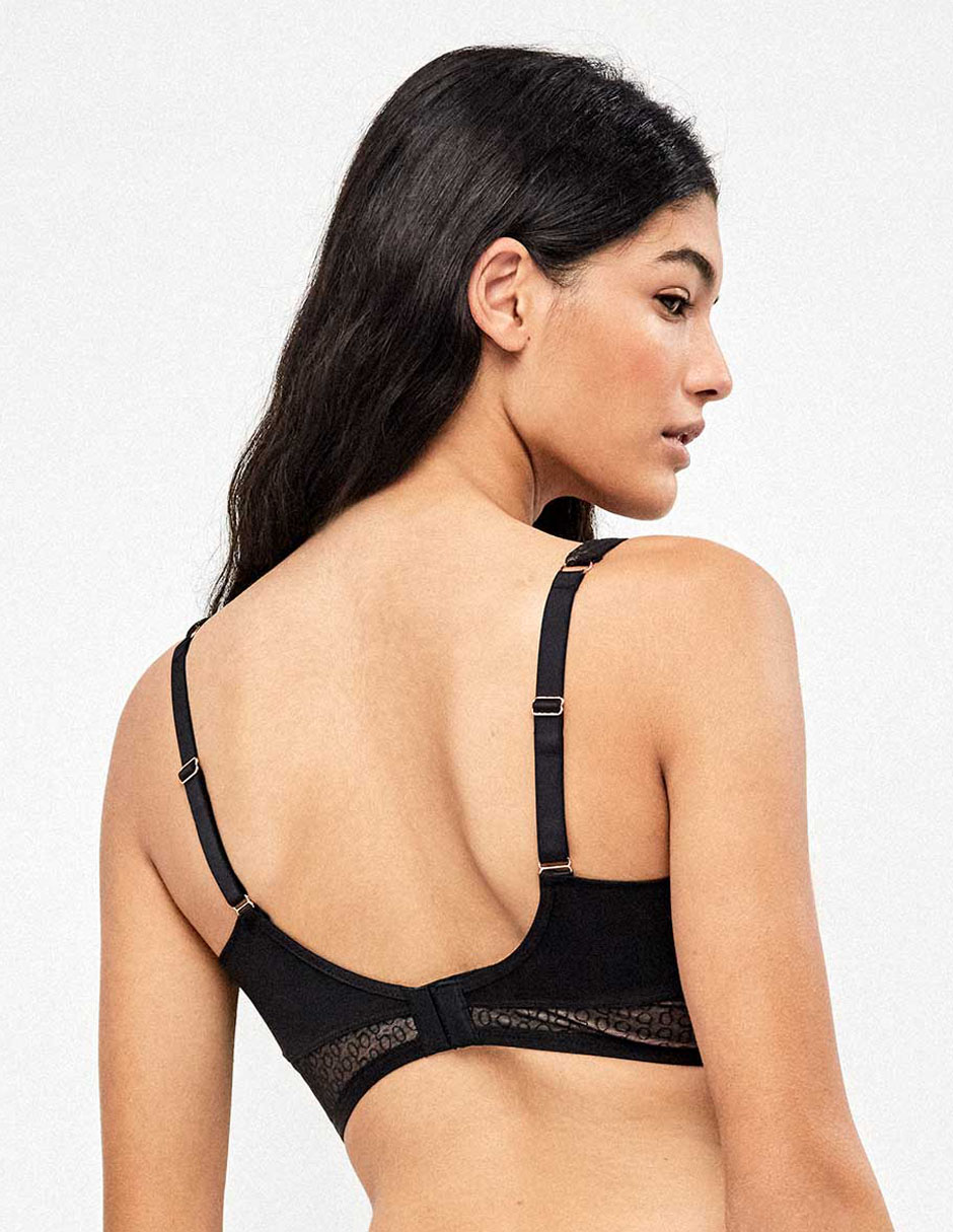 T-shirt bra con copa para mujer 2